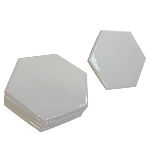 White ceramic wall tile - white,